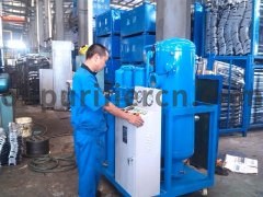 Hydraulic oil filtering machine scene photos 