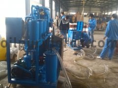 Turbine oil filtering plant scene photos