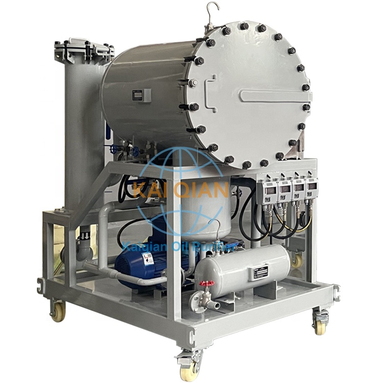 Vacuum coalescence oil purifier