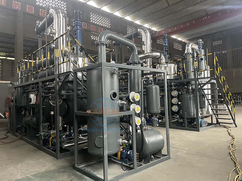 安裝教程：廢油提煉柴油設備