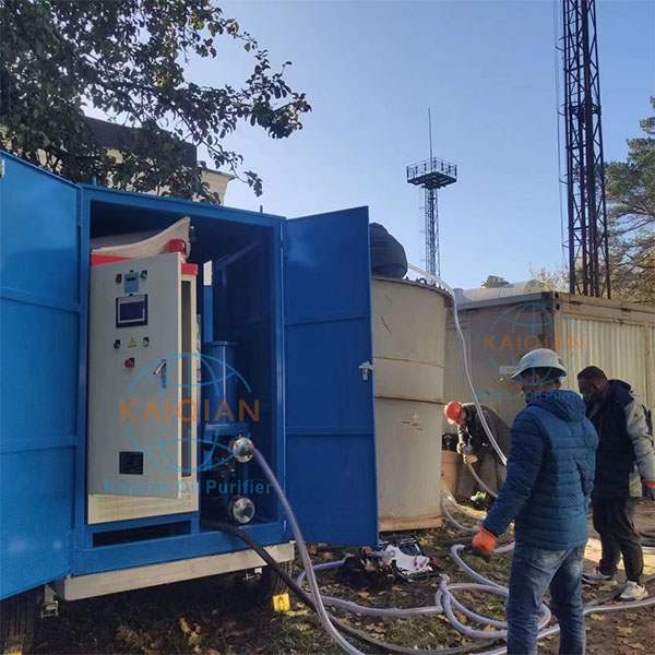 Mobile Oil Treatment Plant