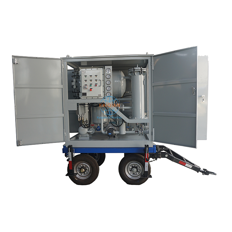 High-Efficiency Trailer-Mounted Mobile Oil Purifie